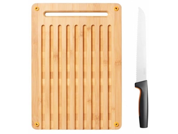 FISKARS BRÖDKNIV + SKÄRBRÄDA FUNKTIONELL FORM