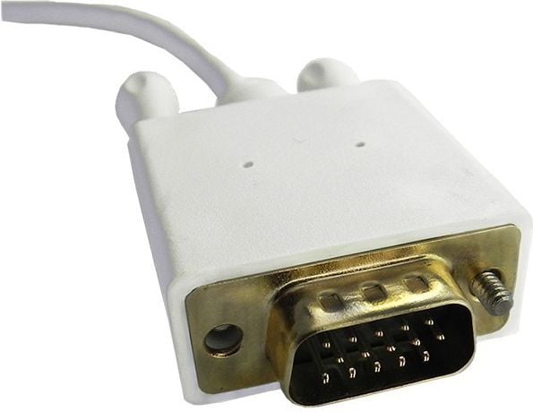Qoltec - Adapterkabel - USB-C (hann) til 15 pin D-Sub (DB-15) (hann) - USB 3.1 - 1 m - 1080p-støtte