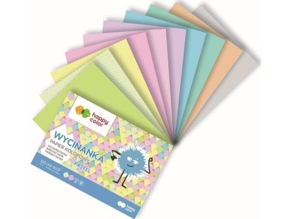 Happy Color blok utklippsark Pastell A5/10K 100 g HAPPY COLOR