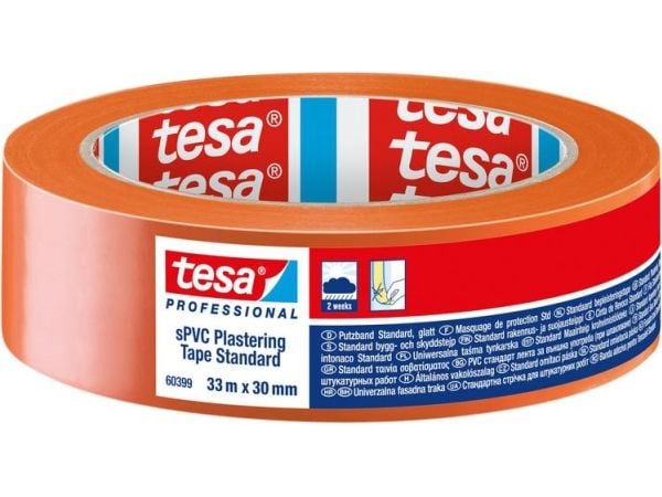 tesa SPVC 60399-00000-01 Rengöringsband tesa® Professional Orange (L x B) 33 m x 30 mm 1 stk