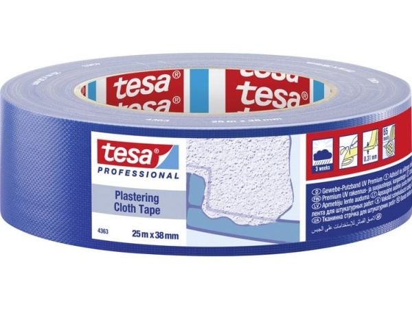 tesa 04363-00003-01 pusse-/sparkel tape blå (L x B) 25,00 m x 38,00 mm 25 m (04363-00003-01)
