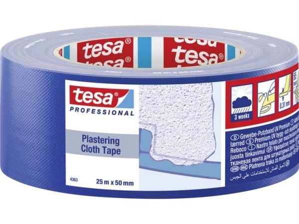 Tesa pussduk tape 25 m x 31 mm blå 04363