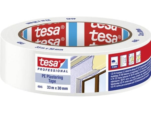 tesa 04845-00000-00 pussbånd hvit (L x B) 33,00 m x 30,00 mm 33 m (04845-00000-00)