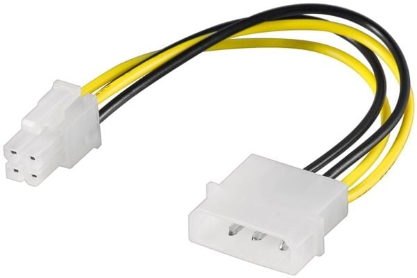 Goobay 51362, 0,16 m, 3-pin, 4-pin ATX12V, Hunkjønn, Hunkjønn, Rett