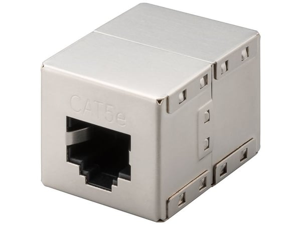 Goobay 15027, Flat, Sølv, RJ45, RJ45, Hunkjønn, Hunkjønn