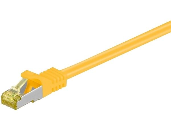 Goobay RJ-45 CAT7 25m, 25 m, Cat7, S/FTP (S-STP), RJ-45, RJ-45, Gult