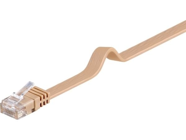 Goobay 95887, 5 m, Cat6, U/UTP (UTP), RJ-45, RJ-45, Lysebrun