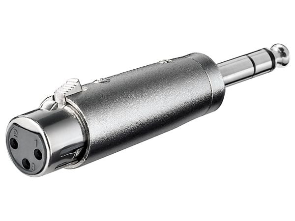 Goobay 27514, XLR, 6.35 mm, Ruostumaton teräs
