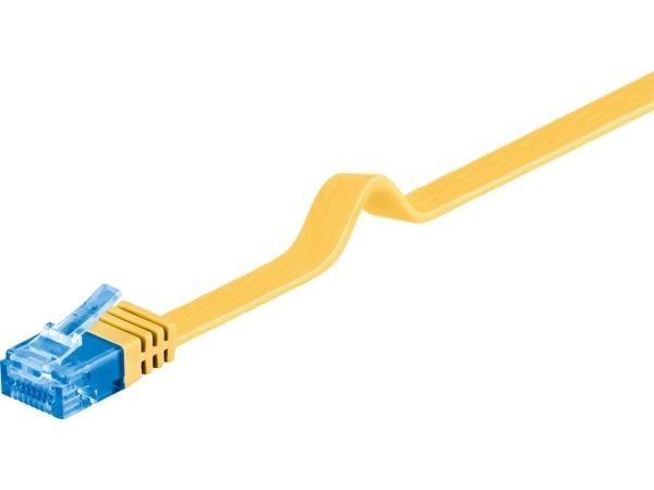 Goobay 96318, 2 m, Cat6a, U/UTP (UTP), RJ-45, RJ-45, Gult