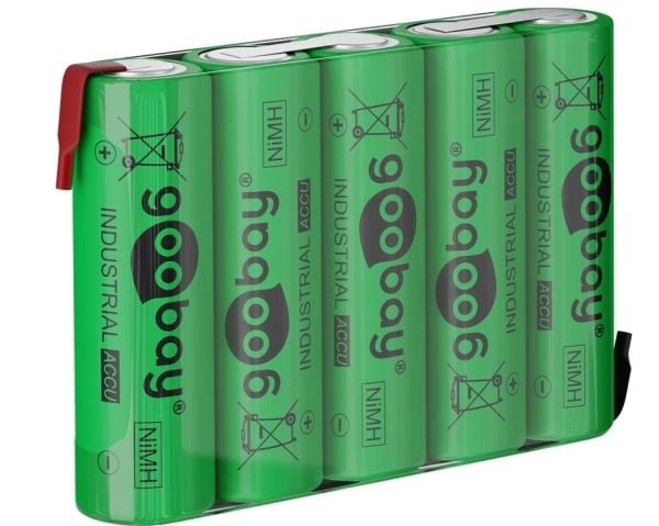 Goobay 55582, Oppladbart batteri, AA, Nikkelmetallhydrid (NiMH), 6 V, 5 stk, 2100 mAh