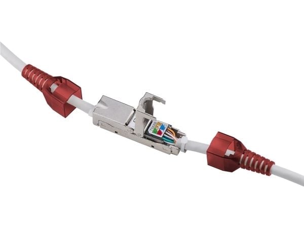 Goobay 79577, IDC, Grå, Rød, Rett, Zink, Cat6, U/FTP (STP)