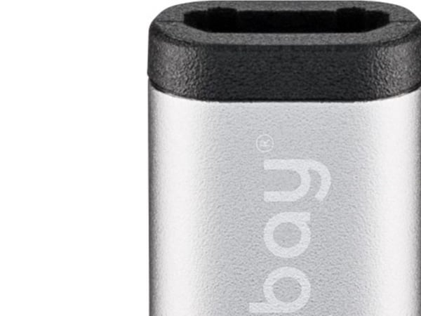 Goobay 56636, USB-C, USB 2.0 Micro-B, Silver
