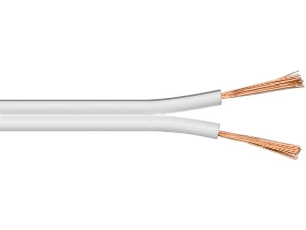 Goobay 67749, Kobberkledd aluminium (CCA), 50 m, Hvit