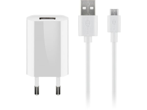 Goobay 44983, Innendørs, AC, 5 V, 1 m, Hvit