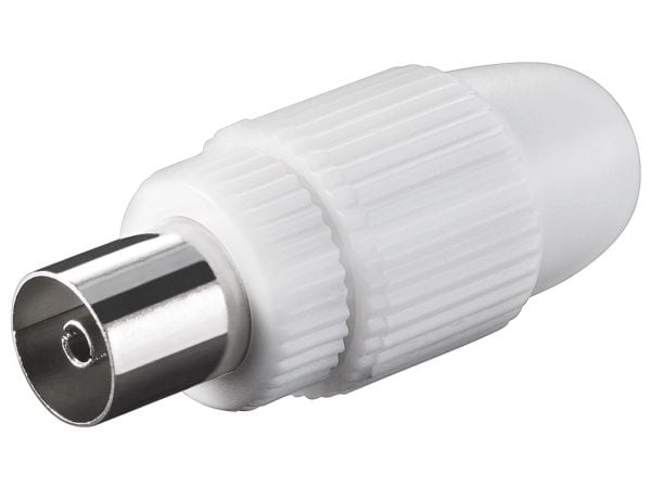 Goobay 11501, IEC, IEC, Hunkjønn, Hvit, Plast, 1,59 cm