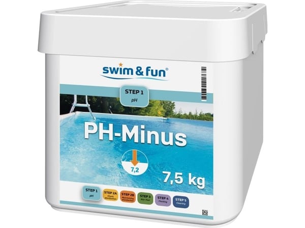 Swim&Fun pH Minus - 7,5 kg - Steg 1