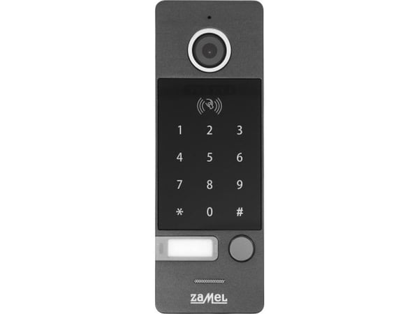 Zamel utomhus videoport med kortläsare och kodare HD grå VO-812IDSPHD ENT10000462