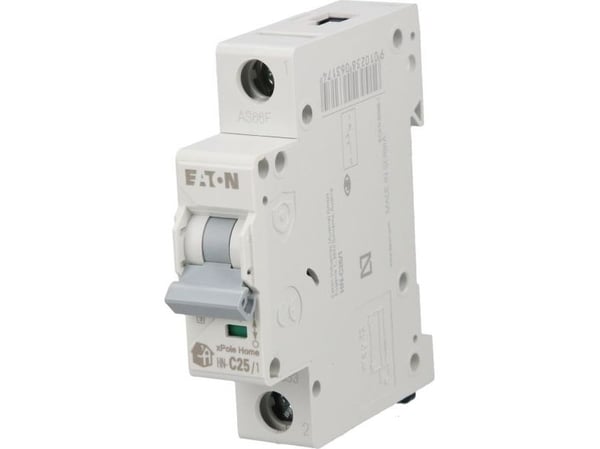 Eaton Miniature circuit breaker 1P C 25A 6kA AC xPole Home HN-C25/1 194833