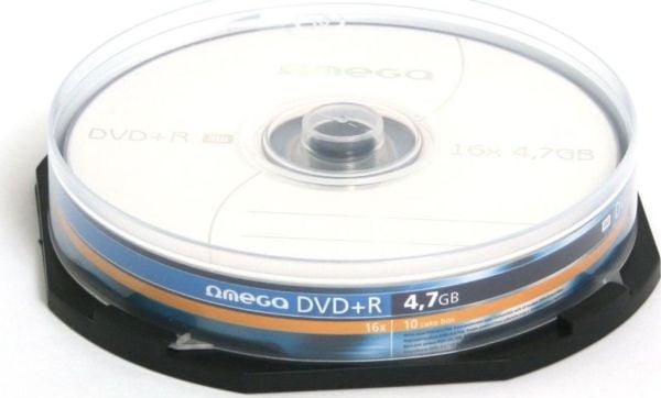 Omega DVD+R 4,7GB 16x, 10 st spindlar