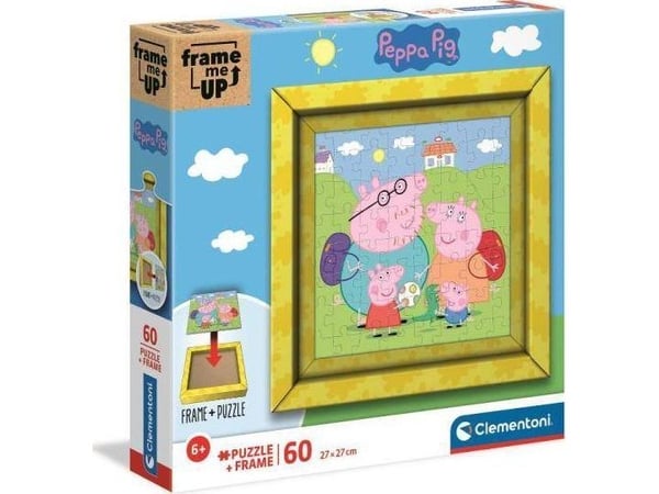 Clementoni puslespill 60 brikker Frame me up Swinka Peppa 38809