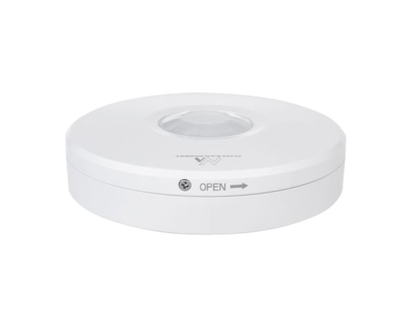 MACLEAN MCE293W infrarød bevegelsessensor flat, IP65 for utendørs bruk 8 m maks belastning 2000 W