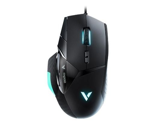 Rapoo VT900, Høyre hendt, Optisk, USB Type-A, 12400 DPI, Svart