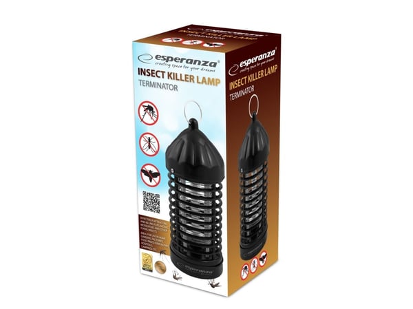 Esperanza EHQ005 ELEKTRISK INSEKT UV-LAMPE Sort