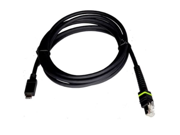 Zebra - USB-kabel - USB-C (hann) til RJ-45 (hann) - 1.2 A - 2.13 m