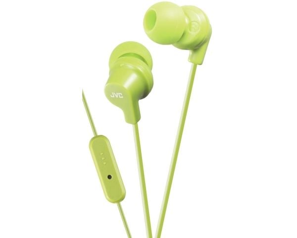 JVC HA-FR15 - Ørepropper med mikrofon - i øret - kablet - 3,5 mm jakk - grønn
