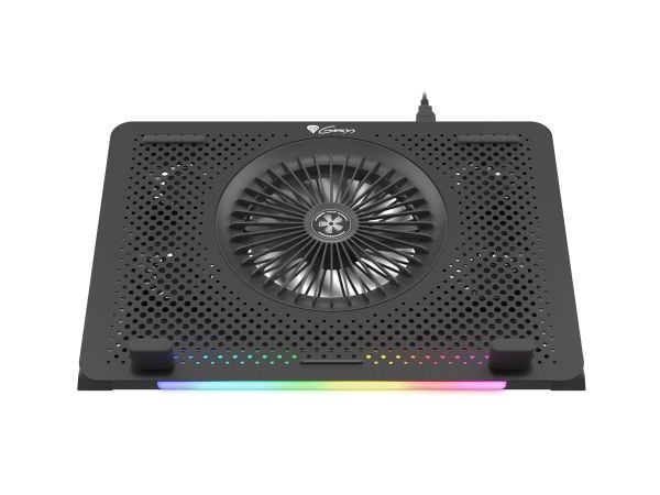 Genesis OXID 450 - Notebookkjølepute - med 2-porters USB-hub - 15.6" - 140 mm/60 mm - svart
