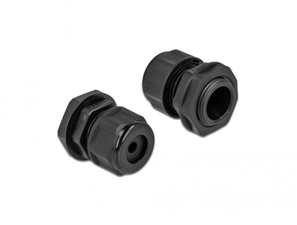 DeLOCK 60363, Musta, Muovi, 2 kpl, PG13.5, 5 mm, IP68