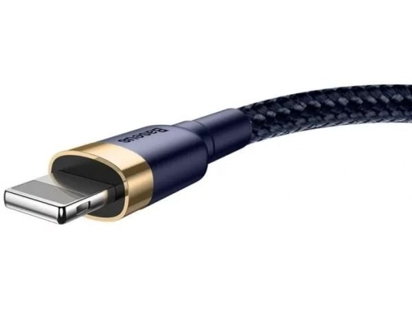 Baseus CALKLF-CV3, 2 m, USB A, Lightning, Hanstik, Hanstik, Blå, Guld Baseus CALKLF-CV3, 2 m, USB A, Lightning, Hanstik, Hanstik, Blå, Guld