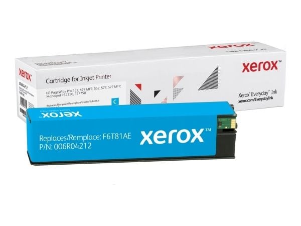 Everyday - Høy ytelse - cyan - kompatibel - blekkpatron (alternativ for: HP F6T81AE) - for HP PageWide Managed P55250; PageWide Pro 452, 477, 552, ...