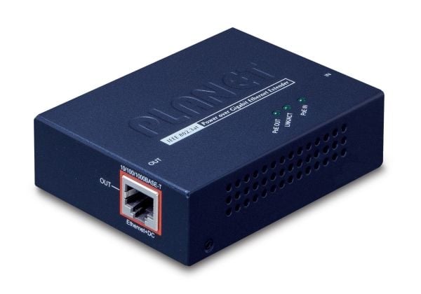 PLANET POE-E201 - Forsterker - 1GbE - 10Base-T, 100Base-TX, 1000Base-T - RJ-45 / RJ-45 - opp til 100 m