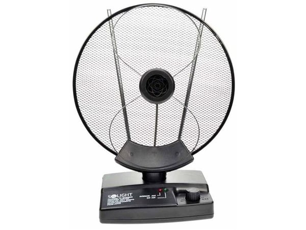Solight HP04, Svart, 36 dB, FM, 75 O, 21 - 68 MHz, 6 - 12 MHz Solight HP04, Svart, 36 dB, FM, 75 O, 21 - 68 MHz, 6 - 12 MHz