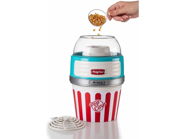 Ariete Party Time 2957 Pop Corn XL - Popkornmaker - 1.1 kW - lys blå