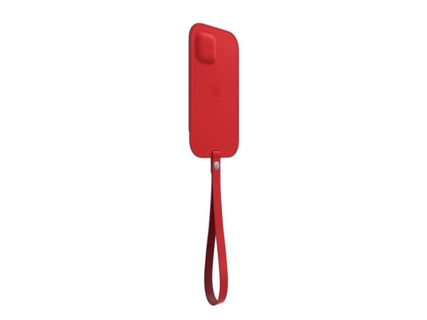 Apple - (PRODUCT) RED - beskyttelsesmuffe for mobiltelefon - med MagSafe - lær - rød - for iPhone 12 mini
