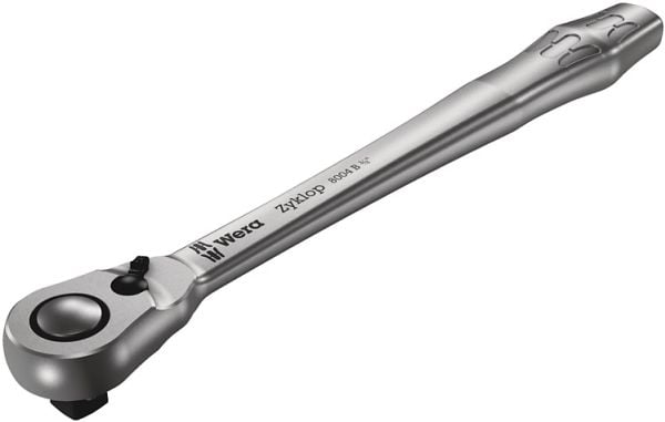Wera 8004 B, Pipenøkkel, 1 stykker, Kromfarget, CE, Skrallehåndtak, 3/8"