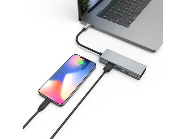Hama Multiport Adapter - Telakointiasema - USB-C 3.2 Gen 1 - GigE