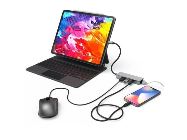 Hama Multiport Adapter - Telakointiasema - USB-C 3.2 Gen 1 - GigE