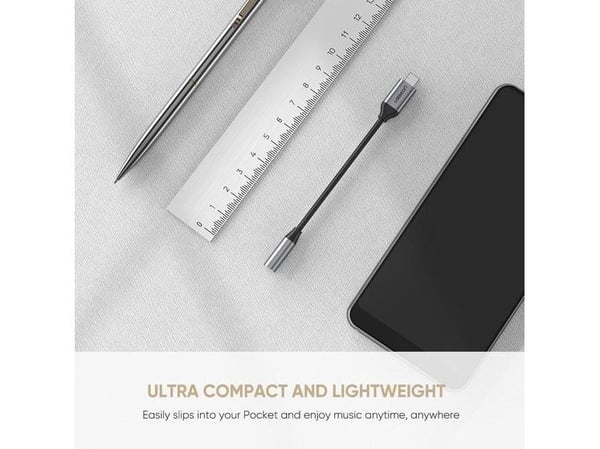 Ugreen 30632, Sort, USB C, 3.5mm, Hankjønn, Hunkjønn