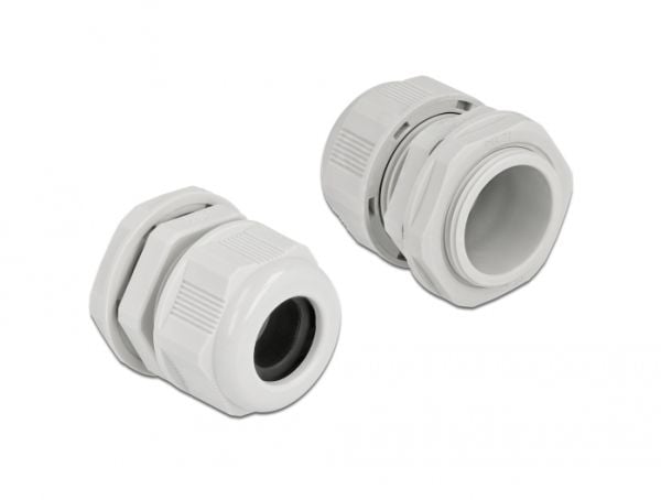 DeLOCK 60368, Harmaa, Muovi, 2 kpl, PG21, 1,6 cm, IP68