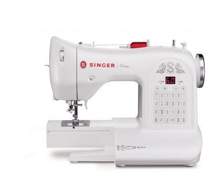 [OUTLET] - SINGER One, Hvit, Automatisk symaskin, Sying, 1 steg, Berøring, 750 RPM