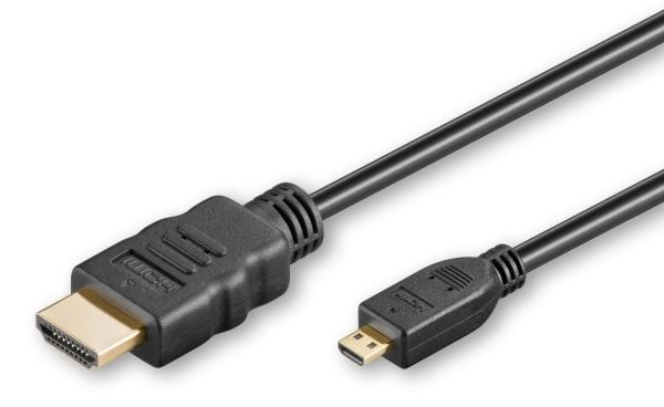 MicroConnect HDMI Micro - HDMI-kabel 5m svart (HDM19195V2.0D)