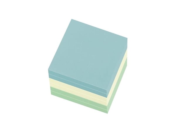 Herlitz 50033430, Suorakulmio, Sininen, Vihreä, Keltainen, Paperi, 75 mm, 75 mm, 600 arkkia