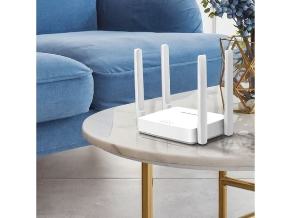 Mercusys AC10, Wi-Fi 5 (802.11ac), Dobbelbånd (2.4 GHz / 5 GHz), Ethernet/bredbåndsforbindelse, Hvit, Frittstående router