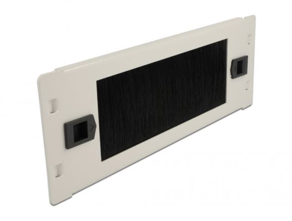 Delock - Cable management strip - grå - 2U - 10"