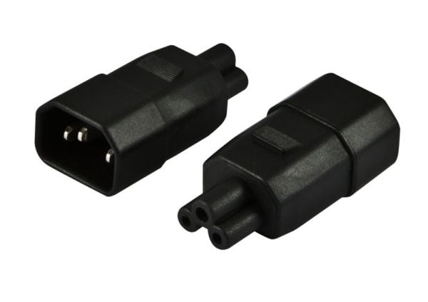 ALLNET ADAP-C14-IEC320-C5, C14, IEC 320-C5, Sort