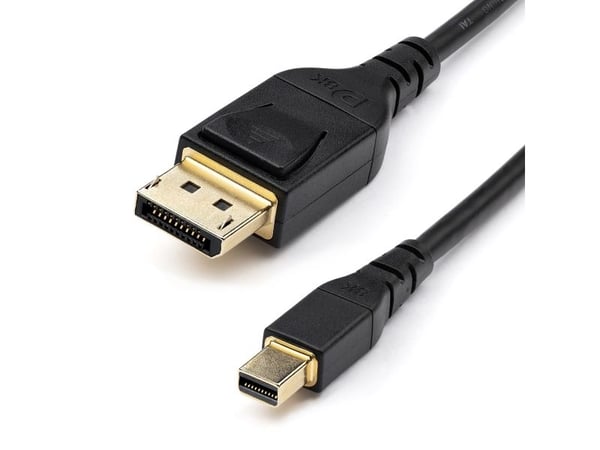 StarTech 3ft (1m) VESA Certified Mini DisplayPort to DisplayPort 1.4 Cable, 8K 60Hz HBR3 HDR, Super UHD mDP to DP 1.4 Cord, Slim (34 AWG) Ultra HD ...