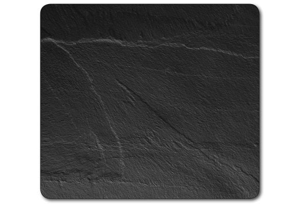 Skärbräda Kesper Slate stor - skyddsplatta i glas till spis